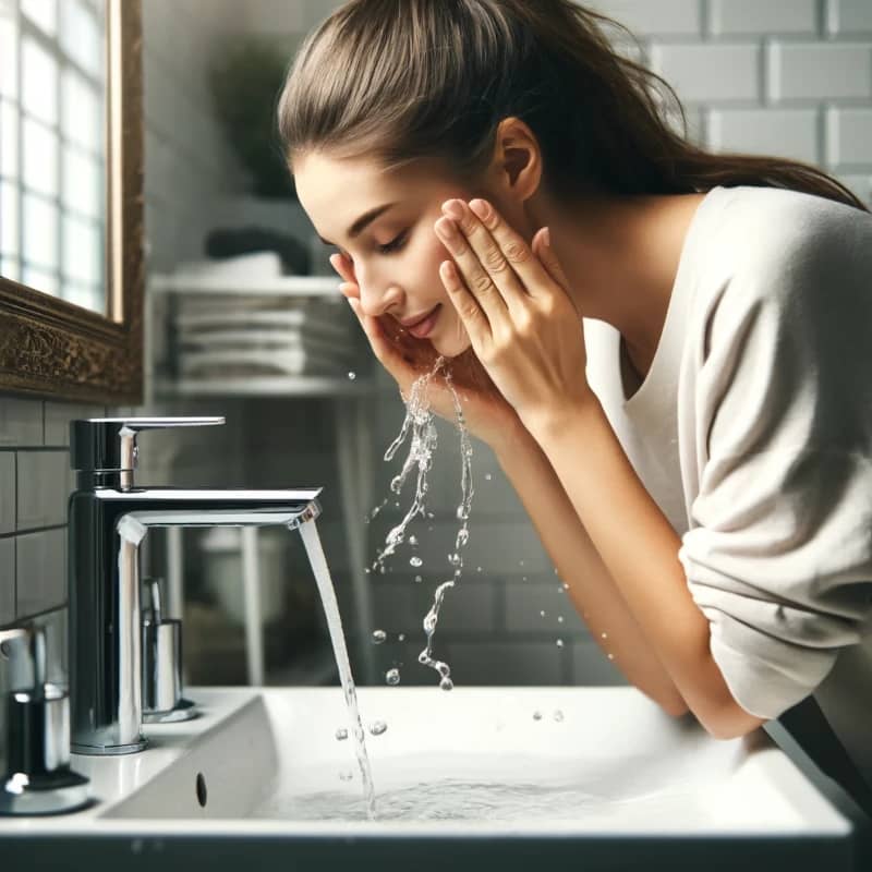 شستشوی شب در ترتیب استفاده از محصولات پوستی