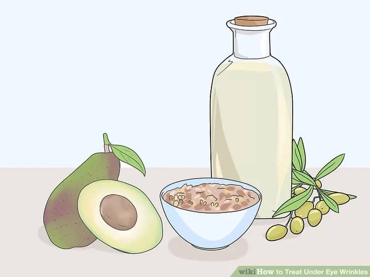روغن زیتون ، آووکادو برای از بین بردن و درمان چروک صورت و دور چشم