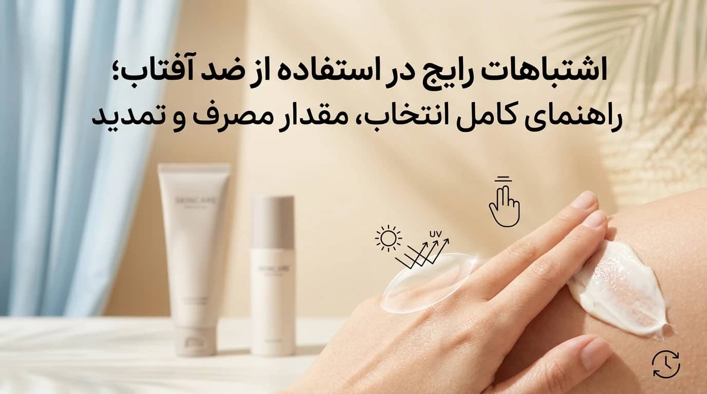 اشتباهات رایج در استفاده از ضد آفتاب؛ راهنمای کامل انتخاب، مقدار مصرف و تمدید