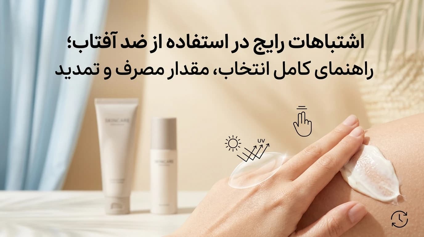 اشتباهات رایج در استفاده از ضد آفتاب و روش صحیح مصرف