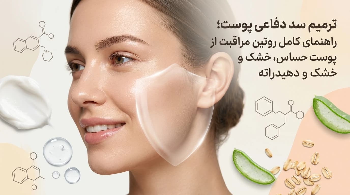 ترمیم سد دفاعی پوست و روتین مراقبت از پوست حساس