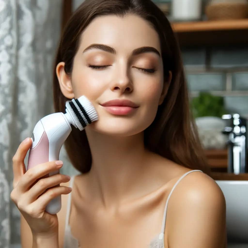 استفاده از فیس براش الکتریکی برای شستشوی صورت